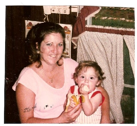 nana and chris as a baby